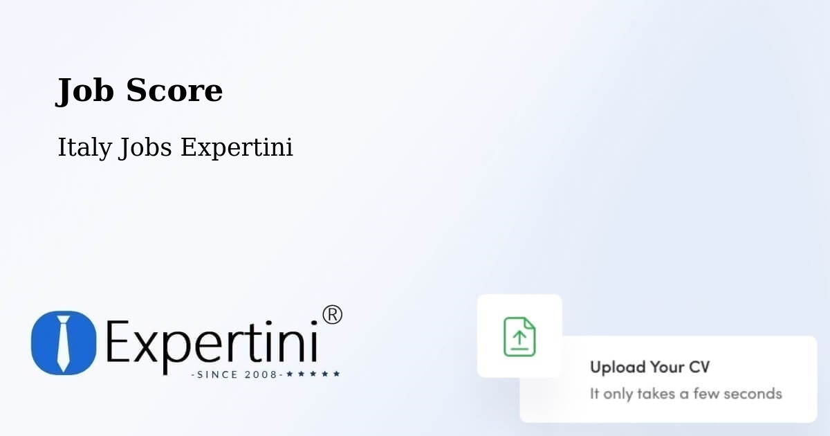 Job Score & Job Description Score Tool – Opera - Italy Jobs Expertini