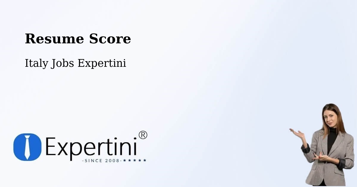 Resume Score & Job Description Match Tool – Opera - Italy Jobs Expertini